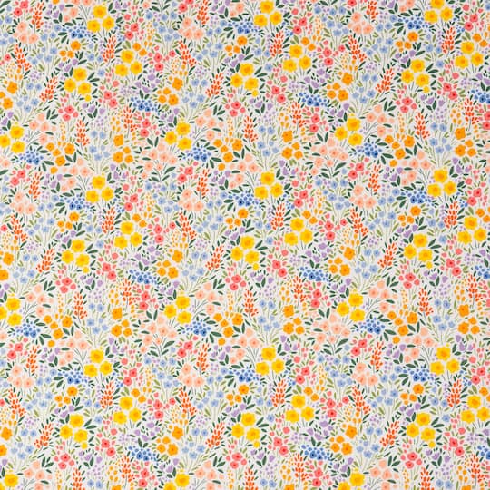 SINGER Spring Gnome Floral Cotton Fabric